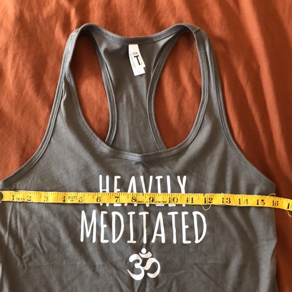 Heavily meditated Om symbol racer back tank top New without tags size medium - Picture 4 of 7
